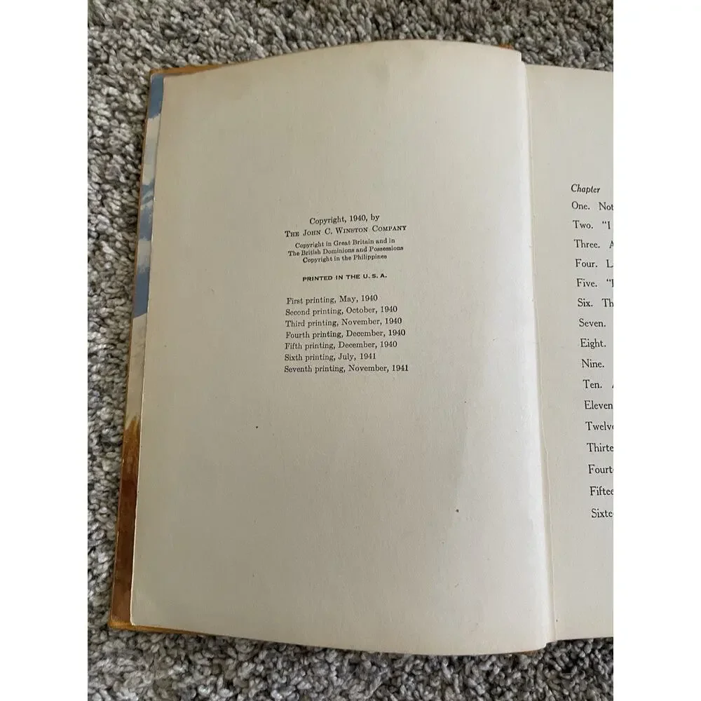 Lassie Come Home Vintage Hardcover Book by Eric Knight 7th Printing 1941